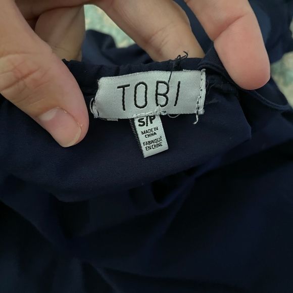 Navy Blue Tobi Romper - Picture 3 of 3